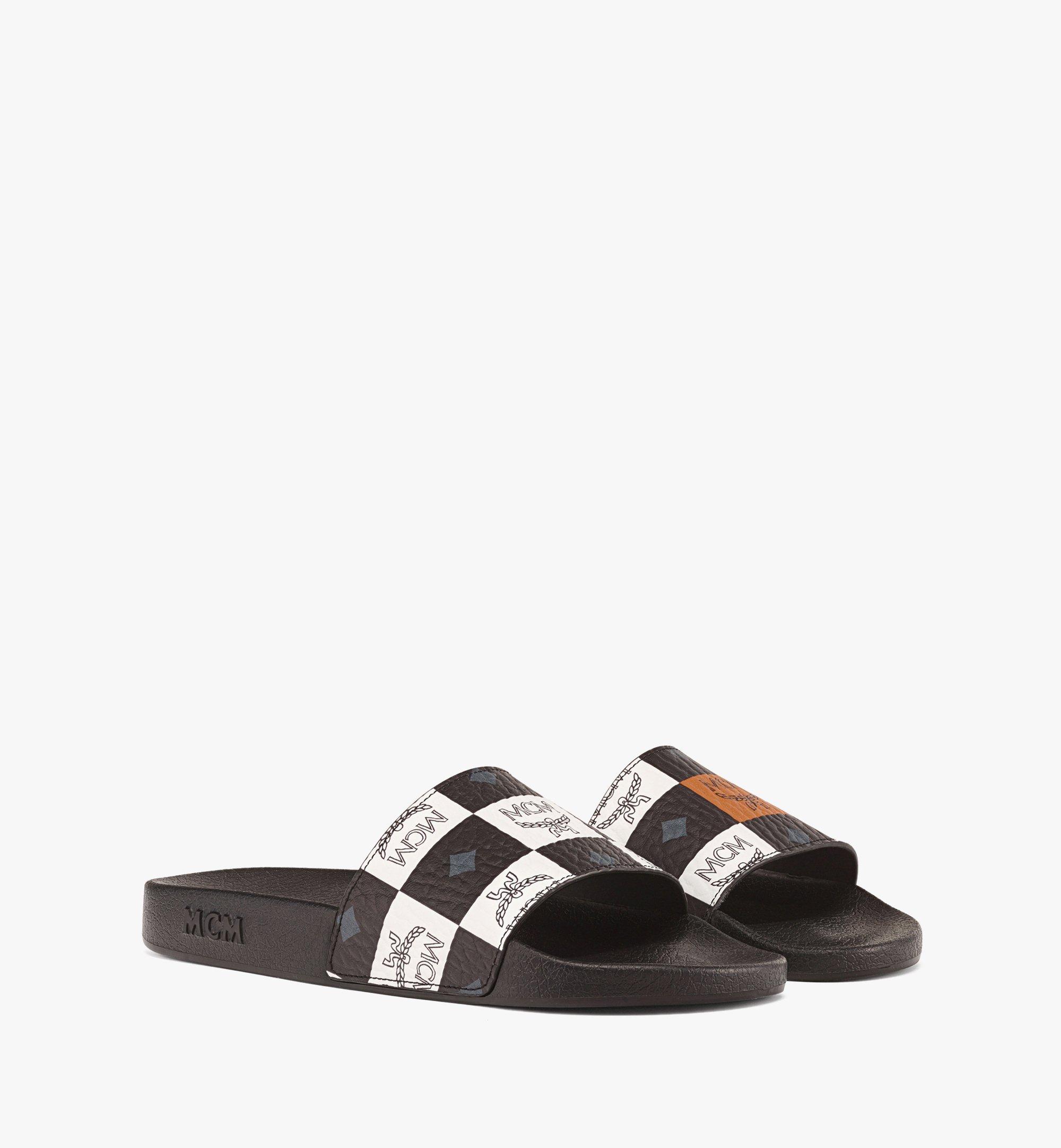 Mules en Visetos damier 1